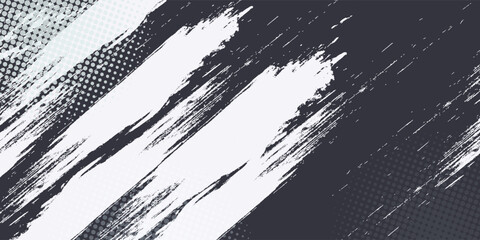 Dots halftone white and blue color pattern gradient grunge texture background. vector illustration.