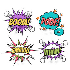 Comic books word. speech bubble cartoon collection