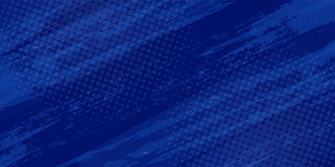 blue color pattern gradient grunge texture background. Dots pop art comics sport style vector illustration Abstract background dark blue with modern corporate concept