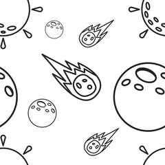 Solar System Seamless Pattern
