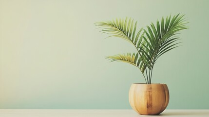 Fototapeta premium palm tree in a glass vase