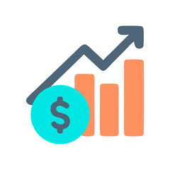 Financial Growth and Profit Increase Icon