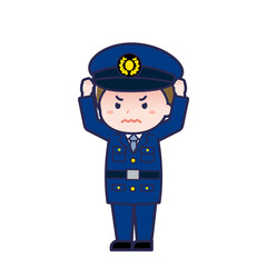 警察官／ななめ／男性 27