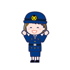 警察官／ななめ／女性 11