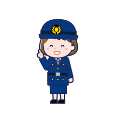 警察官／ななめ／女性 13