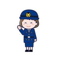 警察官／ななめ／女性 17