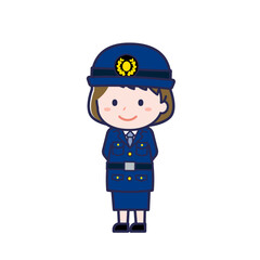 警察官／ななめ／女性 28