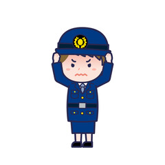 警察官／ななめ／女性 27