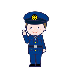 警察官／ななめ／男性 14