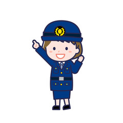 警察官／ななめ／女性 05