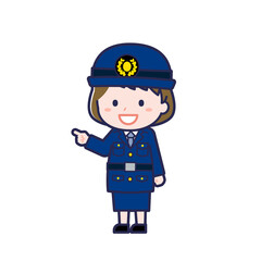 警察官／ななめ／女性 16