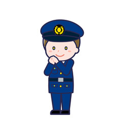 警察官／ななめ／男性 22