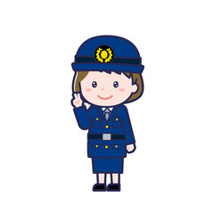 警察官／ななめ／女性 14