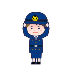 警察官／ななめ／女性 27