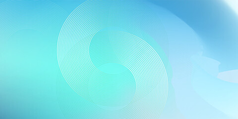 Gradient abstract background with circular line patterns. Vector illustration.