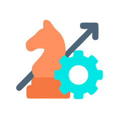 Business Strategy and Process Optimization Icon

