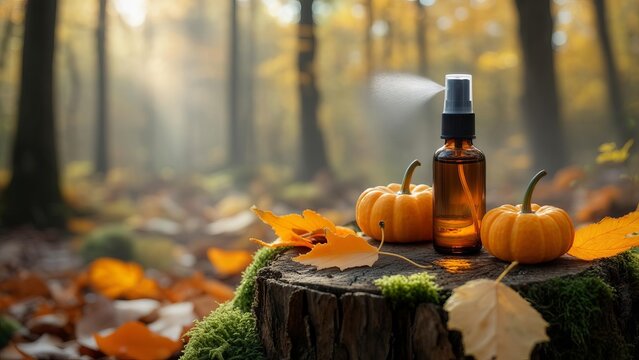 Parfums with pumpkin, autumn