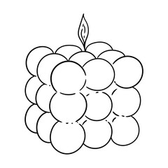 Candle, Hand-drawn handmade candles, Minimalist candle illustrations for packaging, business cards, posters, and graphic design.