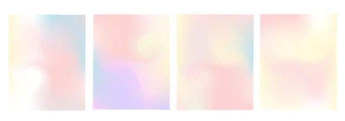 Set of vector gradient backgrounds with grainy texture. For covers, wallpapers, branding, business cards, social media and other projects. You can use the grainy texture for any of the backgrounds.