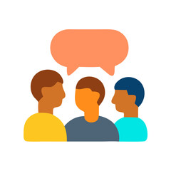Group Communication and Discussion Icon

