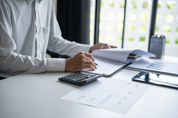 Accountant Auditing Business Financial Records