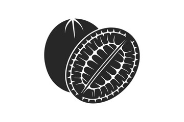 Chickpeas vector silhouette illustration isolated on white background