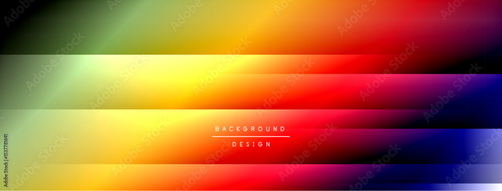 Poster abstract colorful gradients dominate image. black borders frame vibrant spectrum, text reads backgro