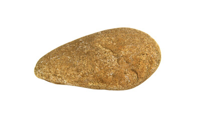 A single stone isolated on white background with clipping path.
