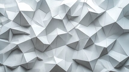 Obraz premium Abstract crumpled paper triangles