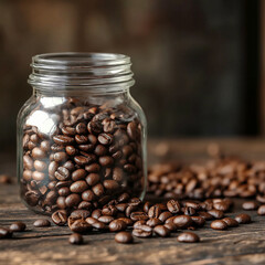 coffee beans in a cup