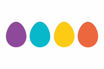 set of Egg icon vector silhouette illustration isolated on white background