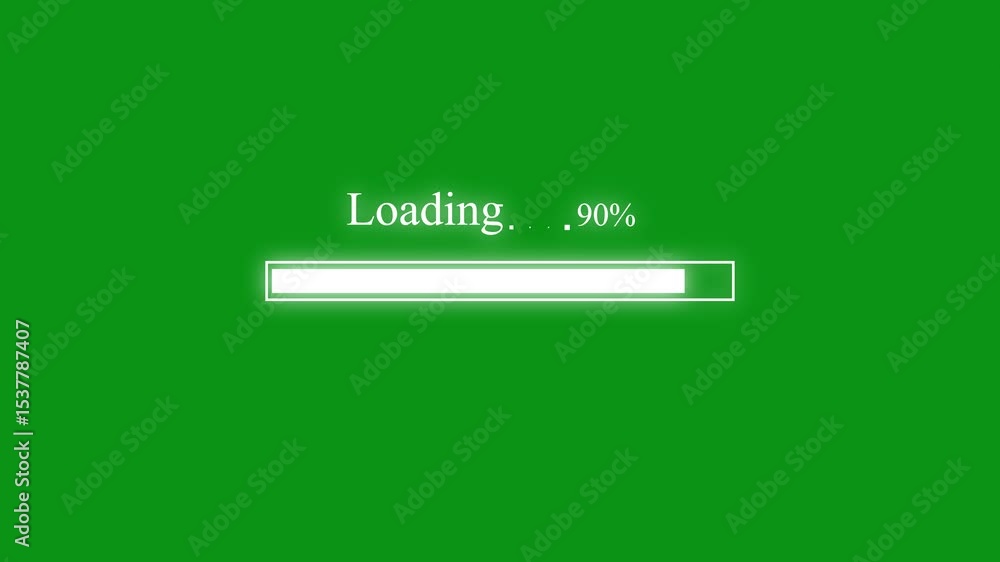 Poster tech system loading and processing bar animation concept ,color loading bar animation