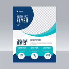 Corporate business cover a4 flyer design template