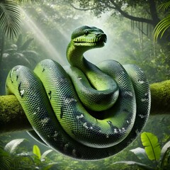 green tree python