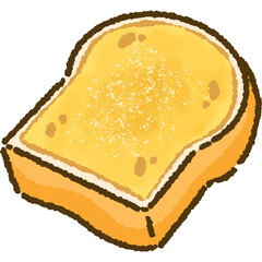 Illustration of various bread toppings