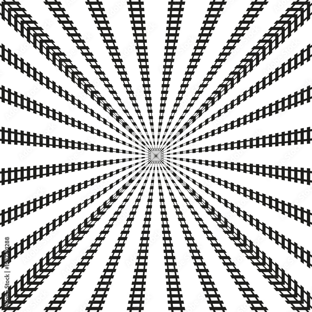 Poster square radial rays. optical lines pattern. radiating vector design. geometric center shape.