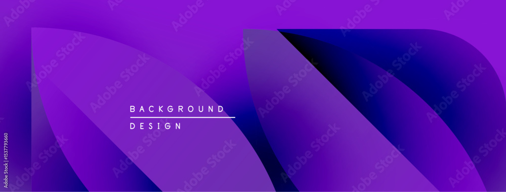 Aufkleber abstract purple design. flowing shapes create dynamic background. text reads background design. mode