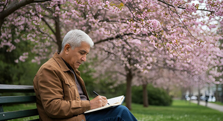 senior woman reading a book