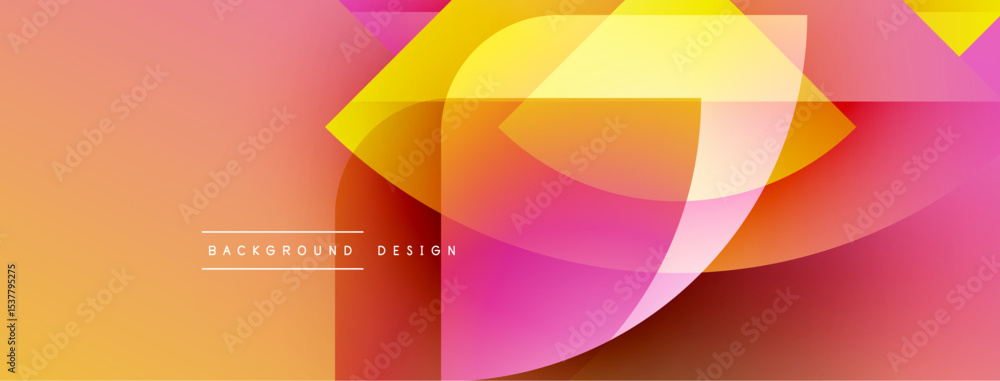 Poster Abstract fluid shapes, vibrant colors blend. Gradient background creates dynamic visual effect. Modern design element for projects.