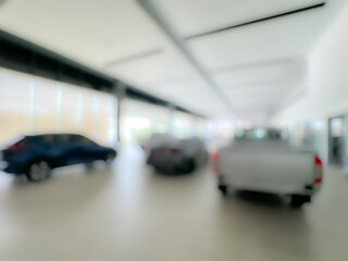 New Car with Celebration Ribbon in Showroom