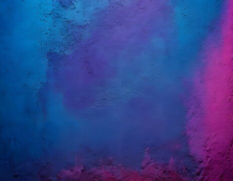 Colorful cracked wall background with purple and blue gradient texture