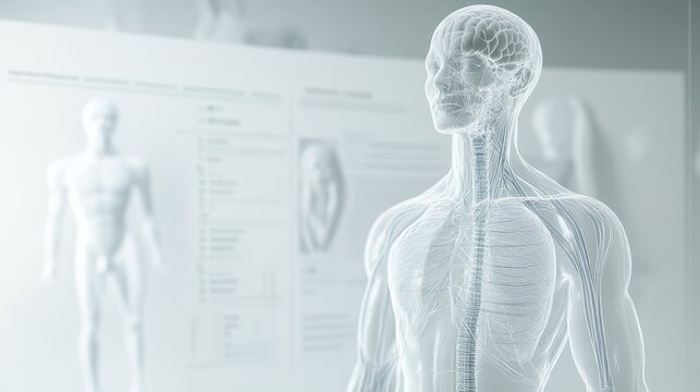 A doctor explaining lymphatic function in a calm medical office. Featuring clarity and wellness