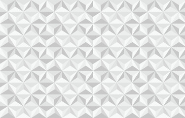 Vector. Seamless geometric pattern. Light grey hexagon background with various geometric shapes.