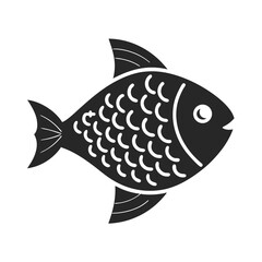 Hilsa vector silhouette illustration isolated on white background