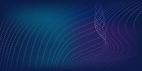 Modern light point Hi-tech digital technology concept. High tech computer illustration with purple and dark blue abstract modern