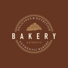 food concept with delicious and tasty bread logo with a simple minimalist logo and modern bread silhouette symbol template illustration brand product shop, restaurant, bar illustration or poster