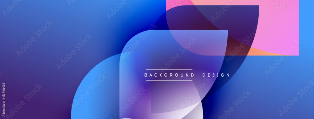Poster Abstract gradients blend, creating dynamic visual flow. Overlapping shapes suggest depth, modern aesthetic. Text reads background design.
