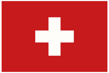 Swiss National Flag Vector Illustration
