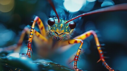 Colorful exotic insect