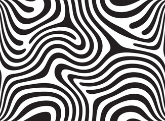 abstract wavy pattern black and white background